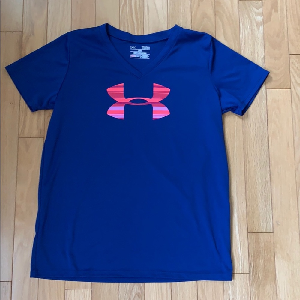 Under Armour Girls Short Sleeve Athletic Top